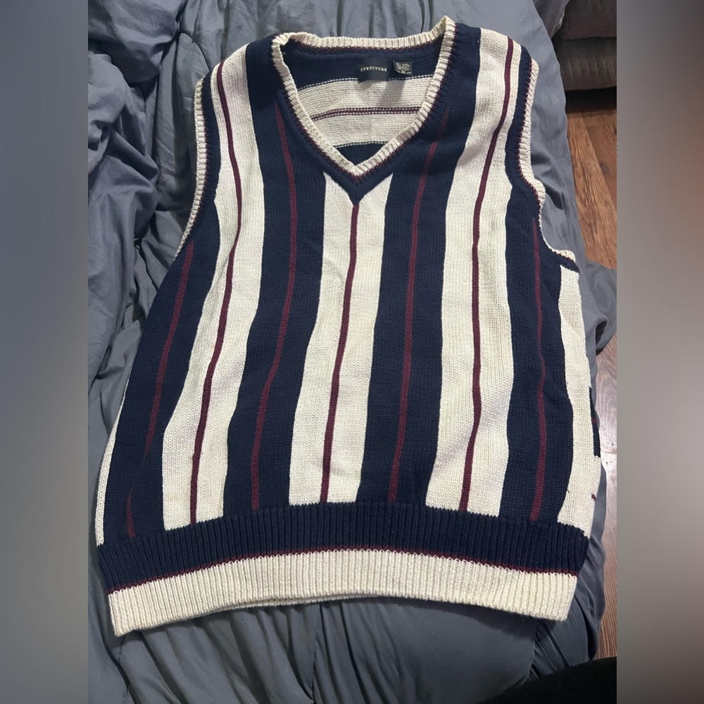 Striped sweater vest